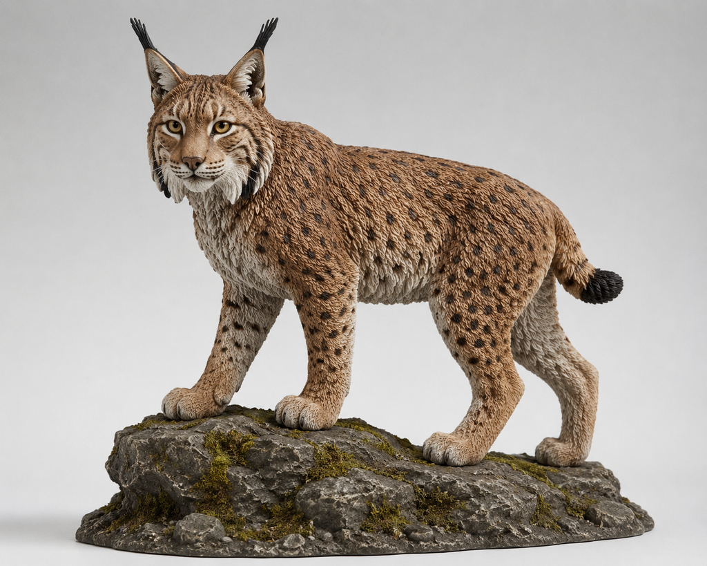 WildForge3D – Luchs | Detailreicher luchs-Figur – 3D-Druck